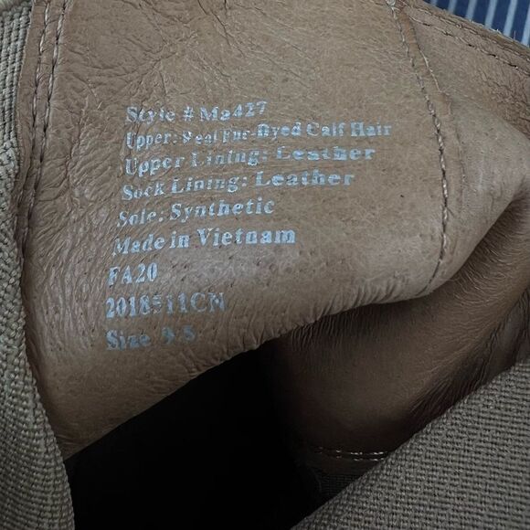 NWT Madewell the Ivy Chelsea boot mini dot ankle boots calf hair size 9.5 - Picture 12 of 13